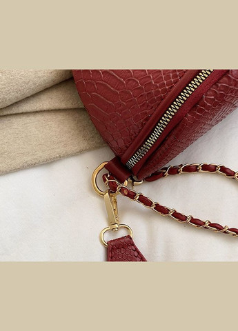 Женская бананка сумка на грудь Красный No Brand (298997862)