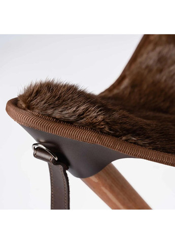 Стул деревянный с сиденьем из натурального меха выдры СТ-2хв Acropolis (371273963)