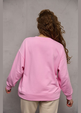 Жіночий світшот вільного крою тринитка XS S M L(42 44 46 48) НЕ КОШЛАТИТЬСЯ Рожевий No Brand - крій рожевий - (282922000)