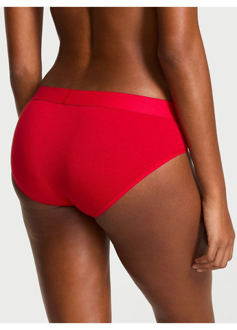 Котонові трусики-хіпси зі стразами Victoria's Secret Logo Cotton Shine Patch Hiphugger Panty (368575592)