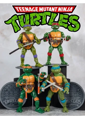 Черепашки Ніндзя Ninja Turtles TMNT ігровий набір фігурки іграшки 4 шт 16 см Shantou (393636133)