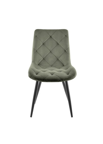 Cтілець SHELL чорний каркас/оливковий Intarsio (365461300)