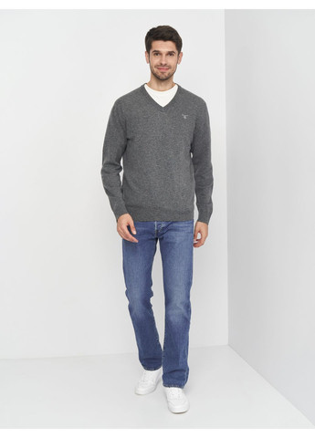 Пуловер Extrafine Lambswool V-Neck 8010520-97 Charcoal Melange Gant (364489500)