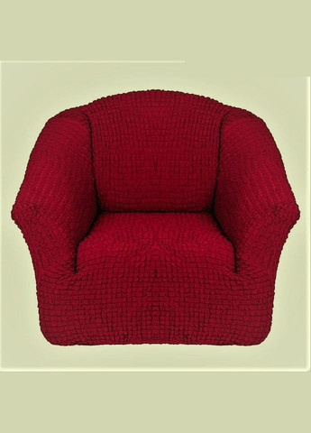 Чехол-накидка без оборки натяжной на кресло concordia комплект 2 шт. (жатка) Бордовый Venera (268547662)