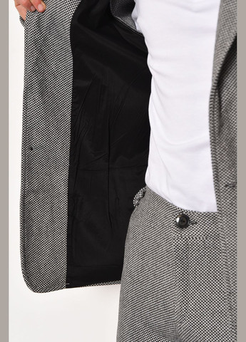 Серый демисезонный костюм классический мужской серого цвета брючный Let's Shop