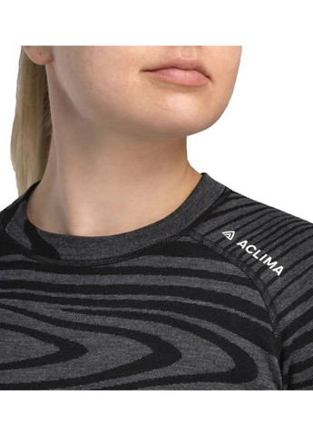 Термокофта Warm Wool 200 Crew Neck W’s Black Motion Aclima (366545428)