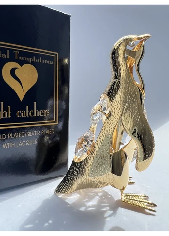 Фигурка с камнями Swarovski Пингвин 7,5 см 160664 Crystocraft (388925859)