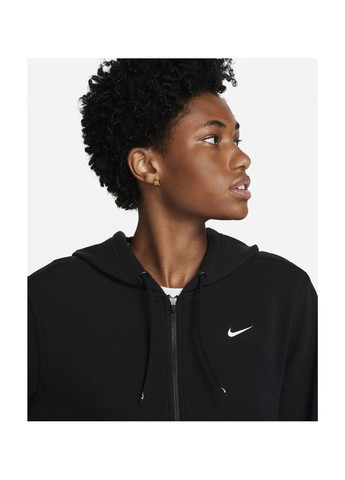 Толстовка жіноча Dri-Fit One Full-Zip French Terry Hoodie Black Nike (365962654)