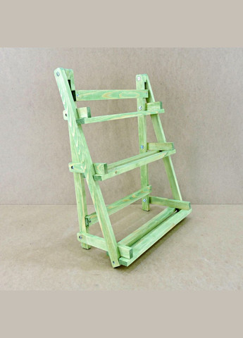 Полка настенная для цветов из дерева Сан-Бернарду лайм (ЦВС-002219) No Brand (328228017)