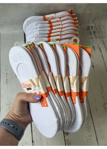 Підслідники (набір 2 пари) дитячі Kids Footies Білий (129/100) No Brand (399731499)