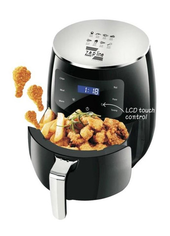 Аеро фритюрниця ZP-085 воздушная безмаслянная мультипечь гриль 3000 Вт 6л Серебристый Zepline (296925855)