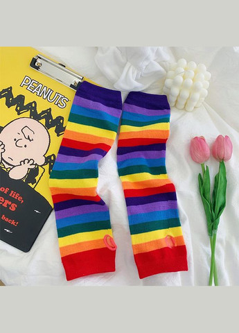 Набір мітенки і гольфи веселка різнокольорові One Size No Brand (311222979)