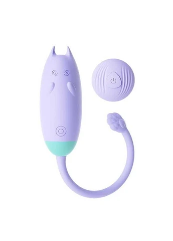 Клиторальный вибратор "We Love QiQi" фиолетового цвета в форме кошечки, на USB, будет стимулировать эрогенные зоны No Brand (388580324)