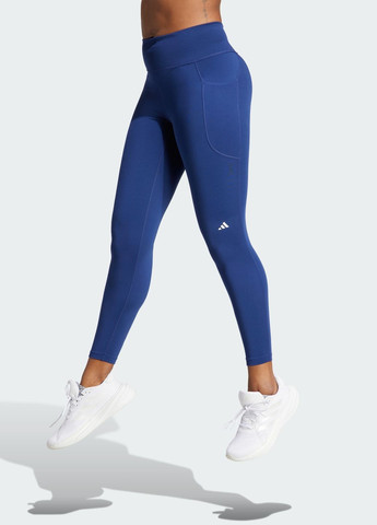 Синие демисезонные леггинсы для бега dailyrun 7/8 adidas
