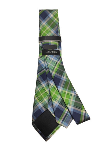 Краватка із шовкової та бавовняної суміші 3NC81355 зелена Nautica slim fit (369133567)