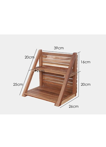 Підставка для квітів з дерева Енарес капучино (ЦВП-002609) No Brand (328225427)