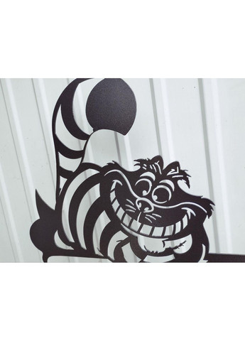 Флюгер на будинок Чеширський кіт з металу 2 мм, флюгер на дах No Brand (368896333)