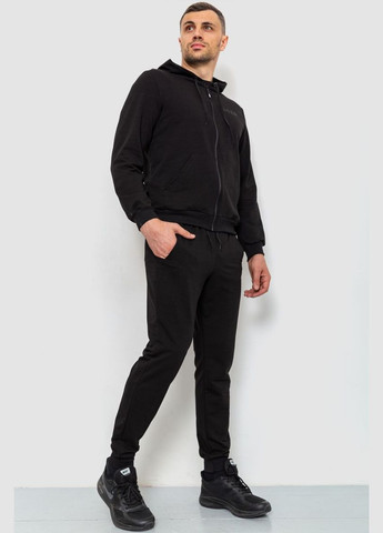 Спорт костюм чоловічий двонитка, колір чорний, Ager (266815857)