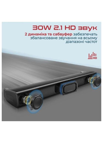 Акустическая система (streambar-30.black) Promate StreamBar-30 Black (366104446)