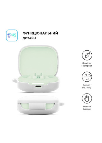 Чехол Hang Case для Xiaomi Redmi Buds 6 White (ARM83393) ArmorStandart (343049271)