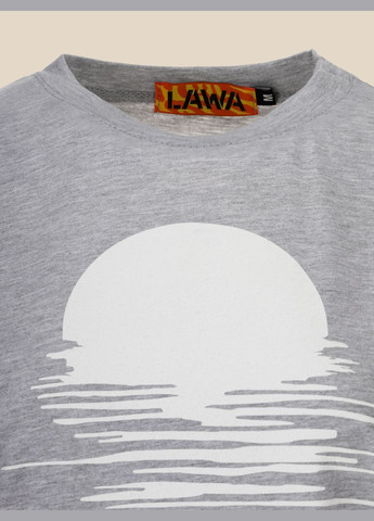 Серая летняя футболка LAWA