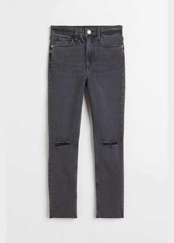 Темно-серые джинсы skinny лето,темно-серый, H&M
