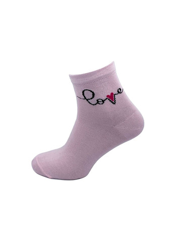 Комбіновані шкарпетки жіночі, середні. love. комплект з 3х пар. колір: кольоровий мікс. Крокус написи (335837855)