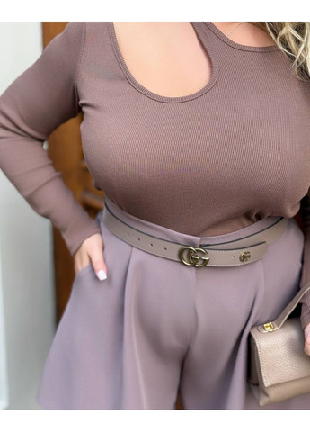 Лонгслів рубчик з вирізом Україна (362622841)