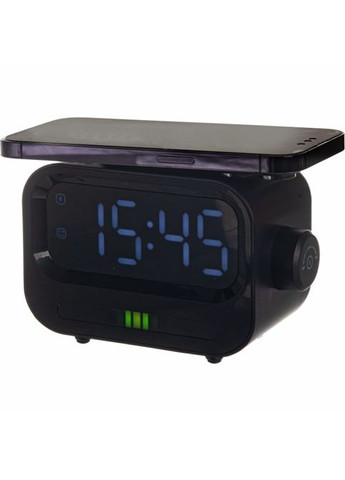 Беспроводное зарядное устройство для RapidFlow 15W с часами и динамиком Black (40051519-01) TheGeneral (323124120)