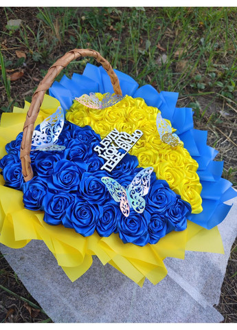 Букет з атласних стрічок No Brand (368672394)