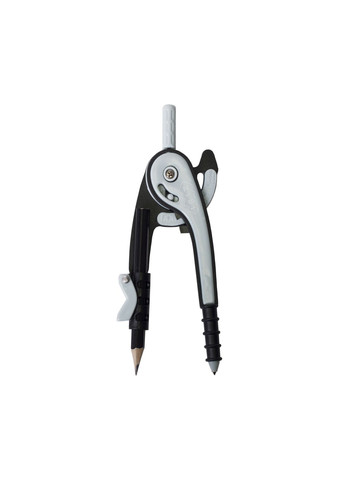 Циркуль ZB.5396-01 пластиковый со шкалой в блистере, черно-серый, SMART Line (4823078922496) Zibi (306430878)