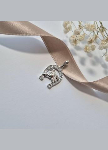 Серебряная подвеска Подкова с Конем серебро 925 пробы Родированное 3184р 2.40г No Brand (347228143)
