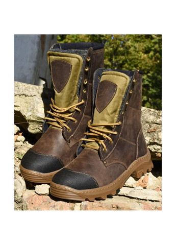 Військові Чоловічі Тактичні Берці Зимові. 36-48р Коричневі. Адаптовані до постійних навантажень! MSZM-1014 No Brand (301138763)