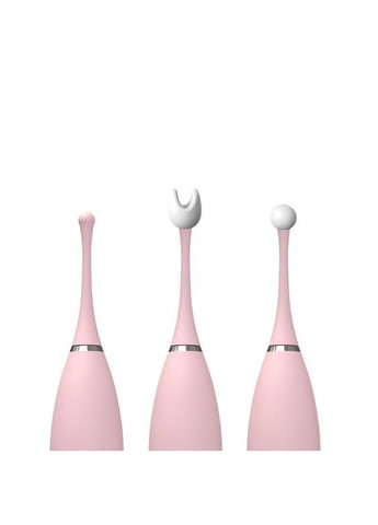 Клиторальный вибратор KISTOY C-King Pink, с двумя доп. насадками, мощная точечная стимуляция No Brand (366877372)