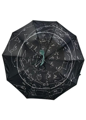 Зонт женский полуавтомат M19302 Звездное небо 10 спиц Зеленый Bellissimo (278769758)
