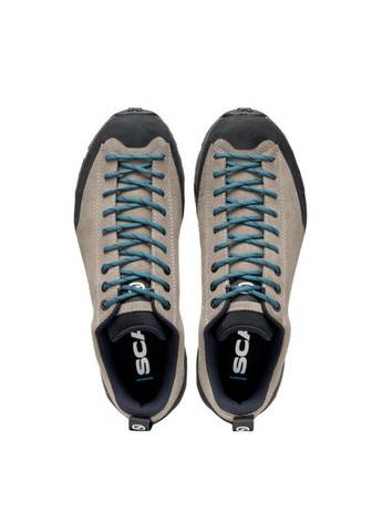 Комбіновані Осінні кросівки чоловічі mojito trail сірий-блакитний Scarpa