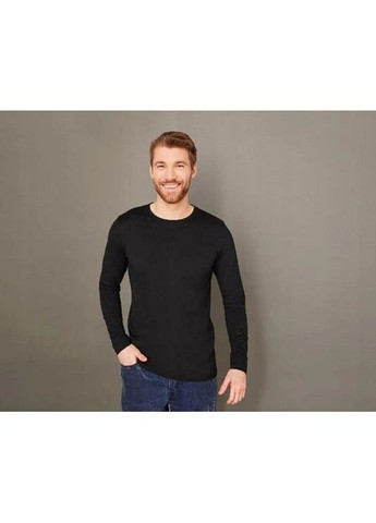 Термо-реглан для чоловіка Livergy однотонний чорний