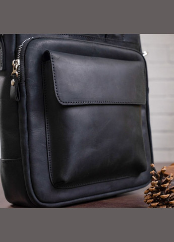 Сумка мужская через плечо кожаная 11169 под А4 матовая Черный Shvigel (302007539)