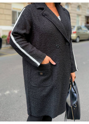 Черное демисезонное Пальто, цвет Черный Fashion