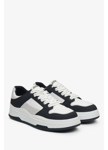 Чорні кеди низькі, колір чорний ES8