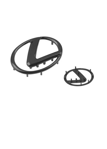 Эмблема руля черная 64х46мм пластик (на направляющих) Lexus (369611755)