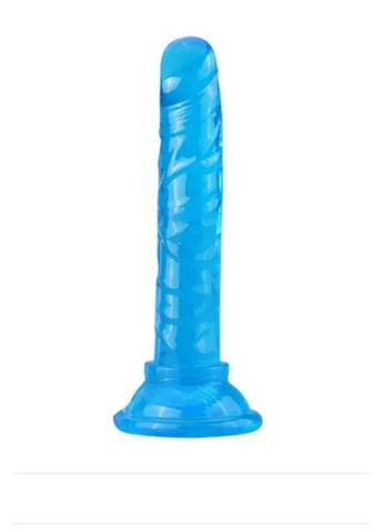 Фалоимитатор голубого цвета на присоске для интенсивной стимуляции, 11,5 см, 10177 No Brand (315439984)