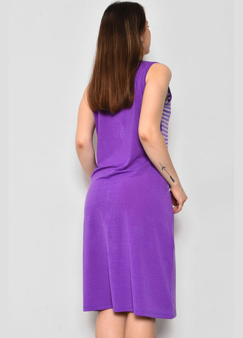 Халат женский полубатальный летний фиолетового цвета Let's Shop (280777129)