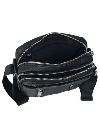 Сумка барсетка чоловіча з натуральної шкіри маленька Qvant 6614 - Чорна Tiding Барсетка (366889786)