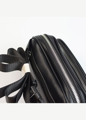 Чорна жіноча маленька нагрудна поясна сумочка бананка через плече Alex&Mia (338182400)