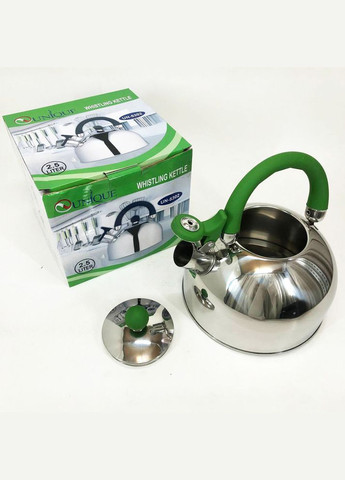 Кухонний металевий чайник з нержавіючої сталі UN-5302 2.5 л, PF-133 Чайники наплітні Unique (349822290)