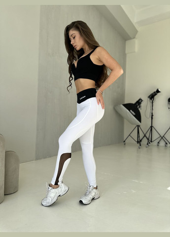 Белые демисезонные лосины Soda