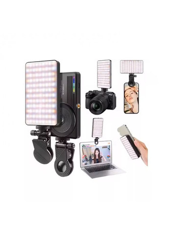 Накамерный свет M20 RGB, 72+42 LED, 22 эффекта, аккумулятор 3000 mAh No Brand (361944435)