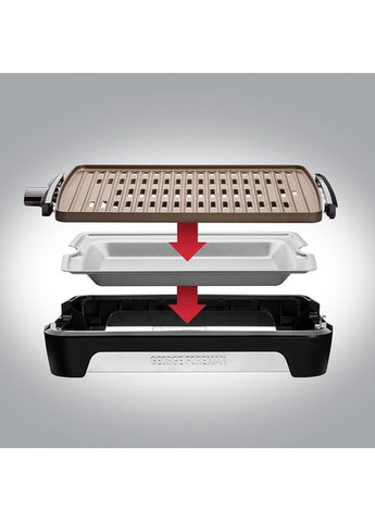 Электрический гриль-барбекю George Foreman 25850-56 Smokeless BBQ Grill Russell Hobbs (372466029)