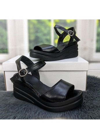 Черные босоножки женские кожаные Ailinda